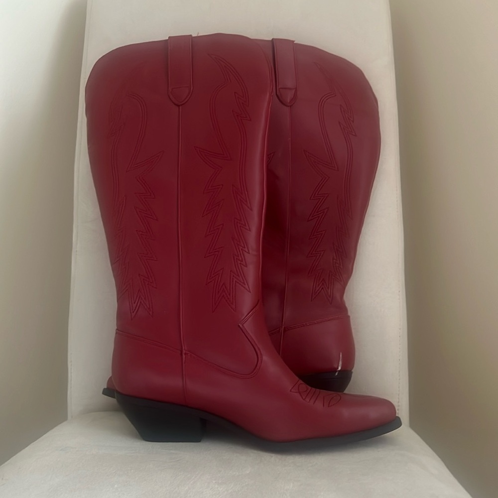Red cowboy boots